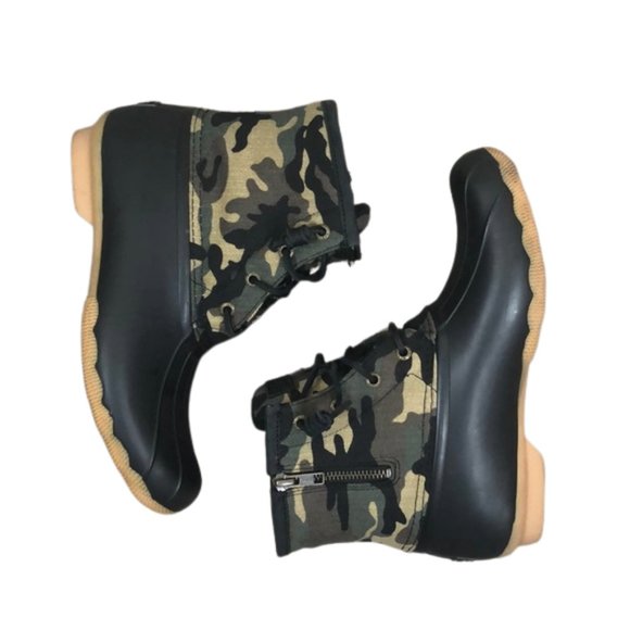 sperry camo duck boots